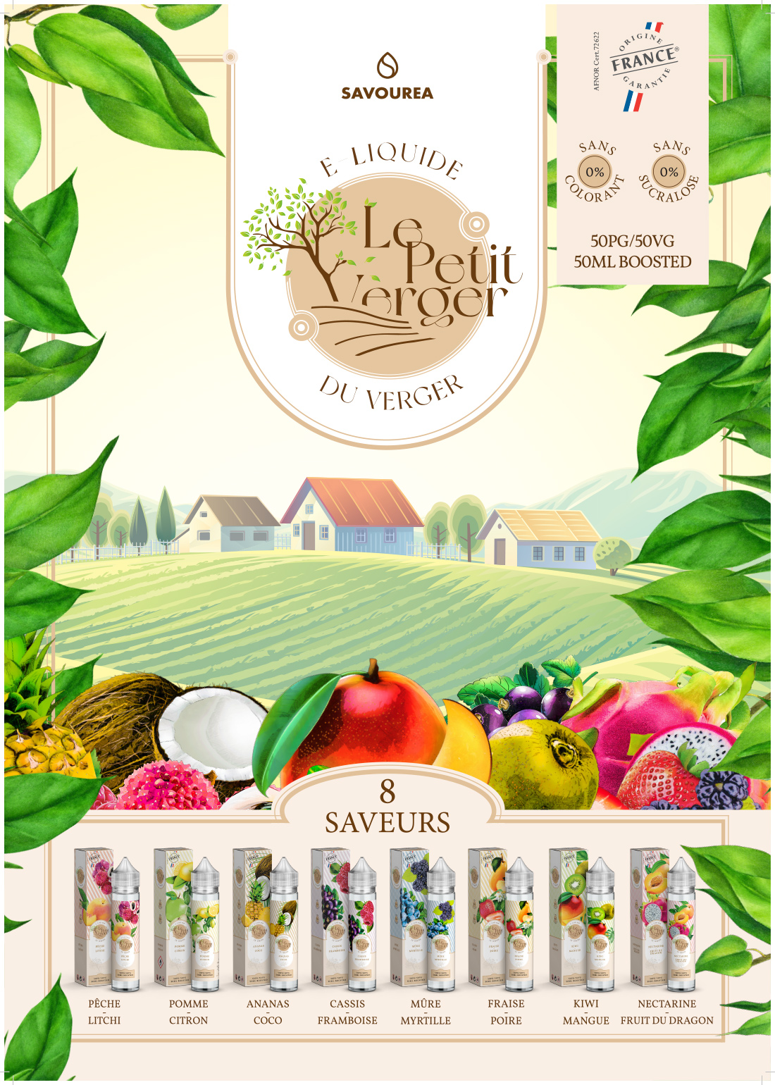 Pomme Citron 50ml Le Petit Verger Savourea LCA distribution